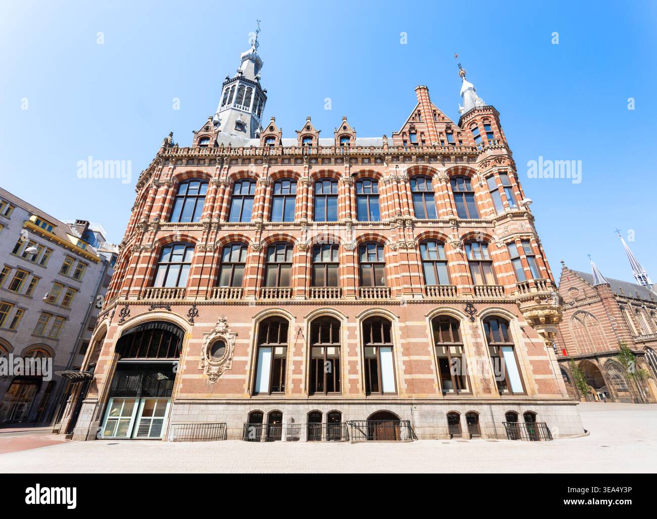 Magna Plaza L'ancien bâtiment du bureau de poste principal d'Amsterdam à Amsterdam, pays-Bas Banque D'Images