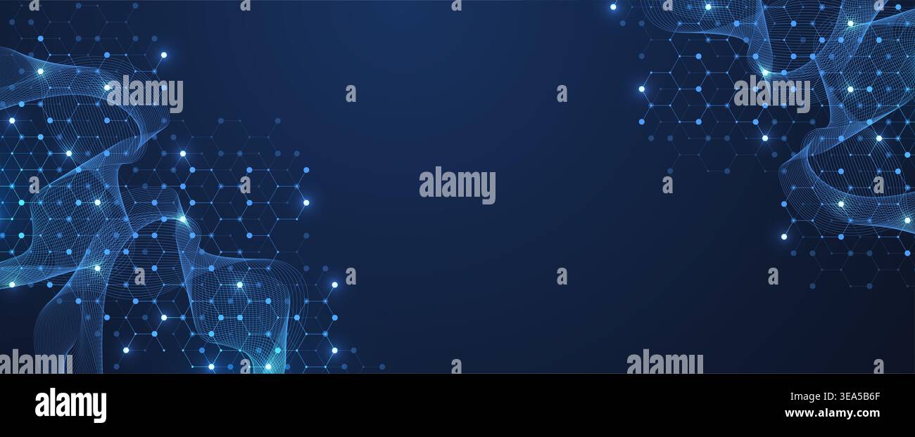 Concept abstrait de blocs cubes de blockchain numérique. Idée de technologie informatique quantique 3D Big Data cubes. Conception de cubes de base de données d'intelligence artificielle Banque D'Images