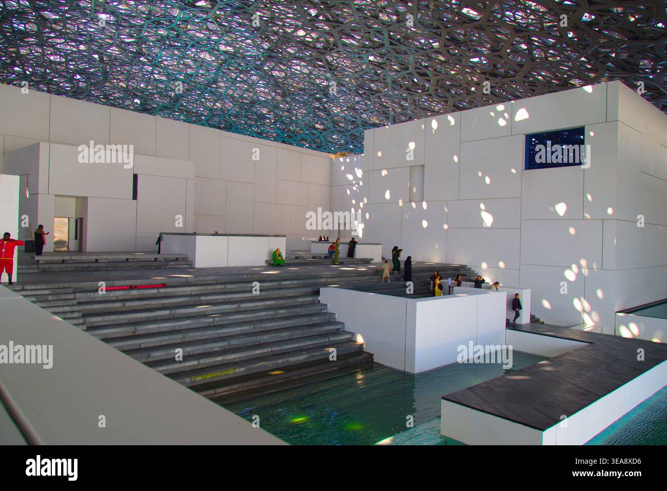 Émirats arabes Unis, Abu Dhabi, Louvre Abu Dhabi, musée, intérieur, Banque D'Images