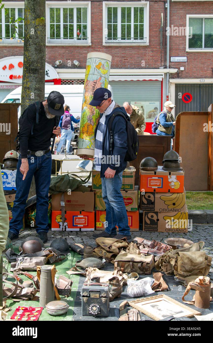 La grande Brocante d'Amiens Banque D'Images