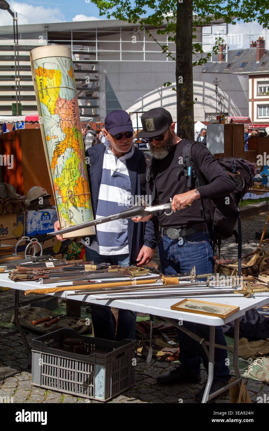 La grande Brocante d'Amiens Banque D'Images