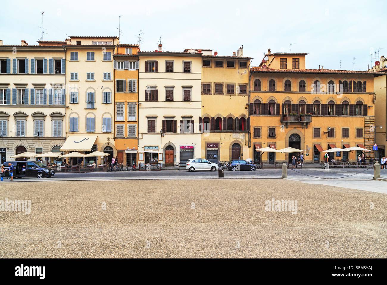 FLORENCE, ITALIE - 13 SEPTEMBRE 2018 : il s'agit d'un développement résidentiel historique sur la place Pitti. Banque D'Images