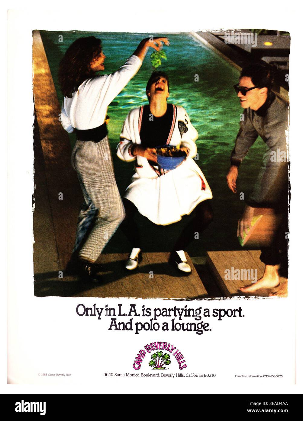 1988 Camp Beverly Hills ad Banque D'Images