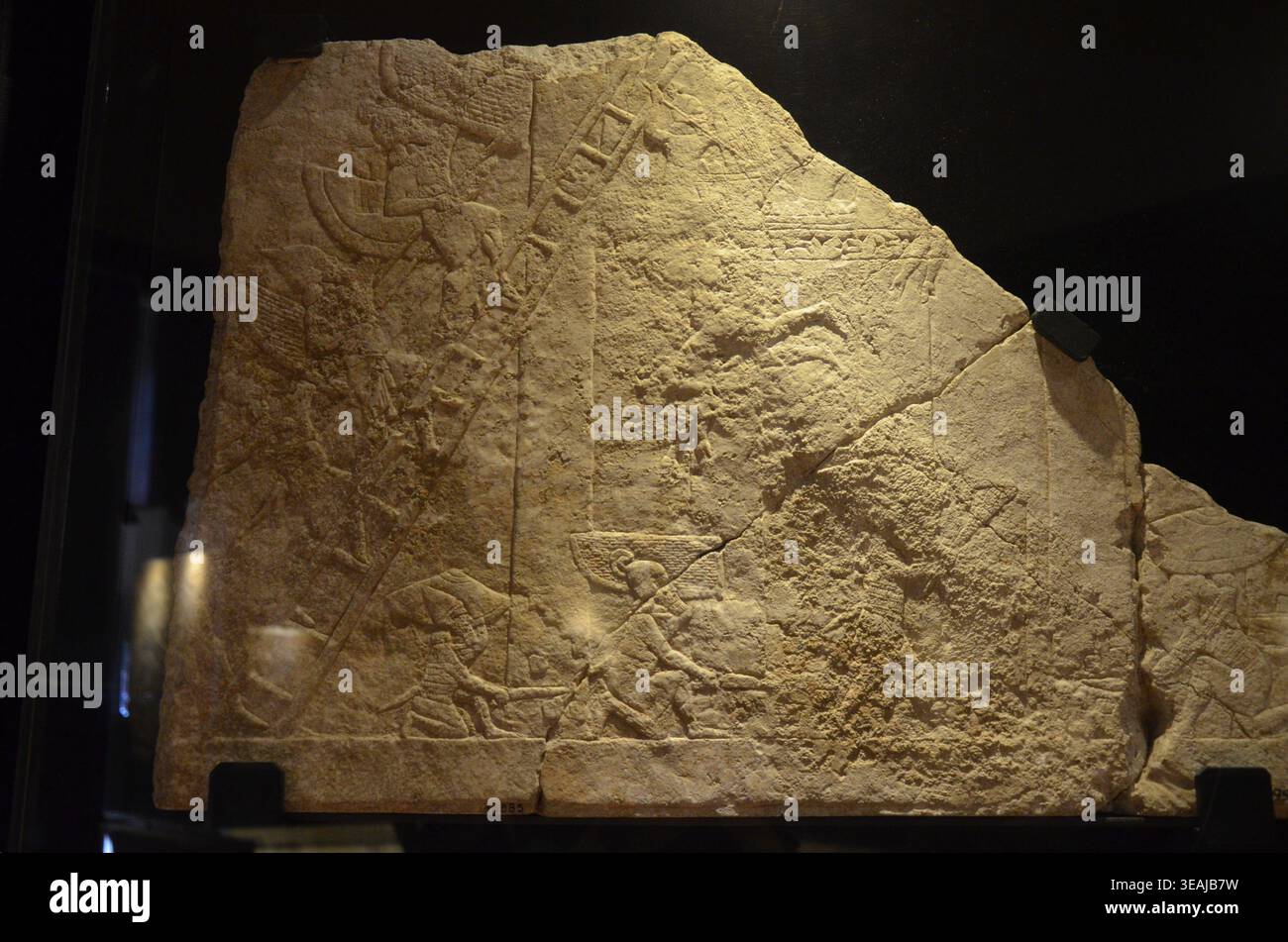 Rome, Italie 09.04.2020 : siège de la ville élamite de bit-bunakki, de Pal. n d'Ashurbanipal à Ninive Banque D'Images