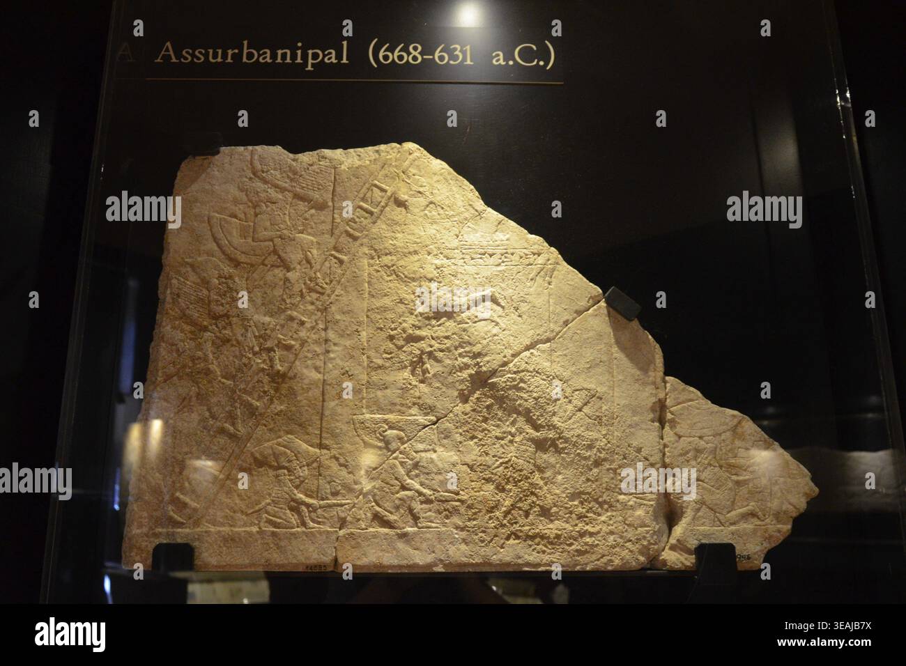 Rome, Italie 09.04.2020 : siège de la ville élamite de bit-bunakki, de Pal. n d'Ashurbanipal à Ninive Banque D'Images