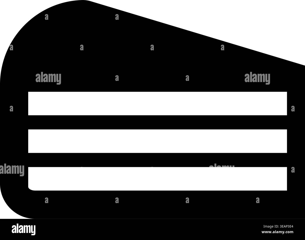 gâteaux sucrés tranches morceaux icône couleur noire illustration vectorielle image plat style simple Illustration de Vecteur