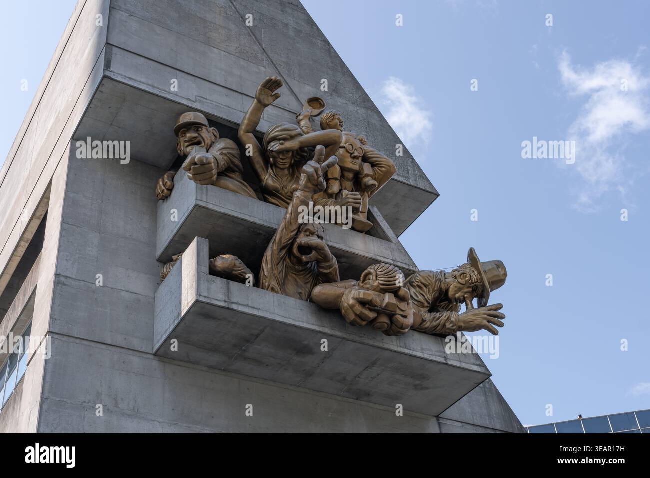 Sculpture du public par Michael Snow au Rogers Centre Stadium - Toronto, Ontario, Canada Banque D'Images