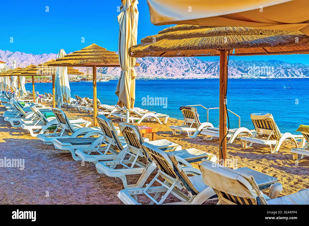 Hiver probablement le meilleur moment pour passer des vacances à Eilat, Israël Banque D'Images