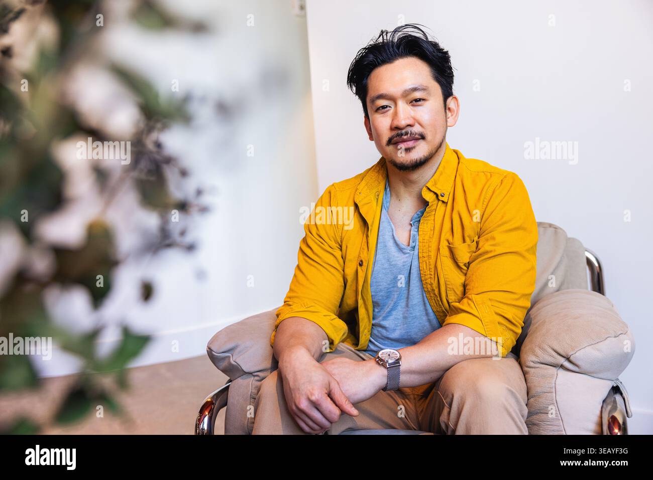 portrait de jeune homme d'affaires créatif asiatique Banque D'Images