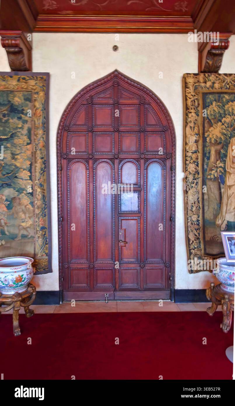 Porte d'entrée gothique à Ca' d'Zan Mansion John and Mable Ringling Museum of Art Sarasota Florida USA 04.21.2026 Banque D'Images