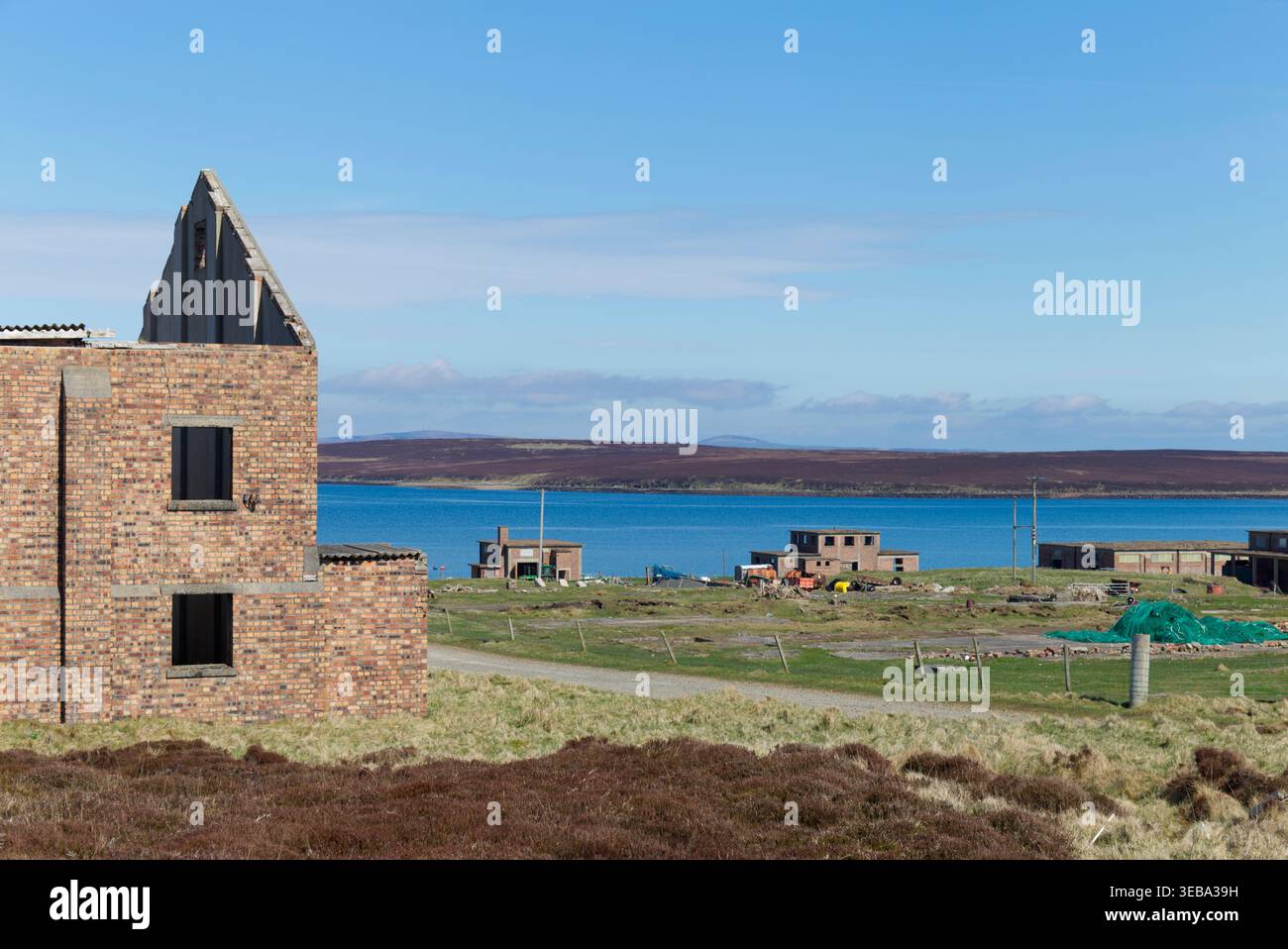 Camp de guerre abandonné, île de Hoy, Orcades Banque D'Images
