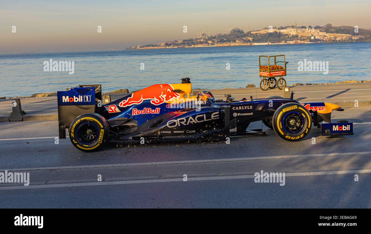 Redbull F1 Team Istanbul Streets Banque D'Images