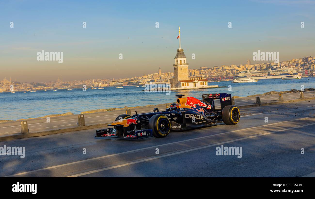 Redbull F1 Team Istanbul Streets Banque D'Images