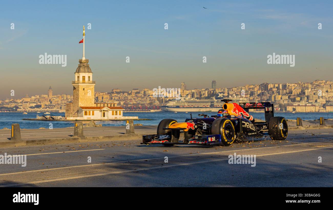 Redbull F1 Team Istanbul Streets Banque D'Images