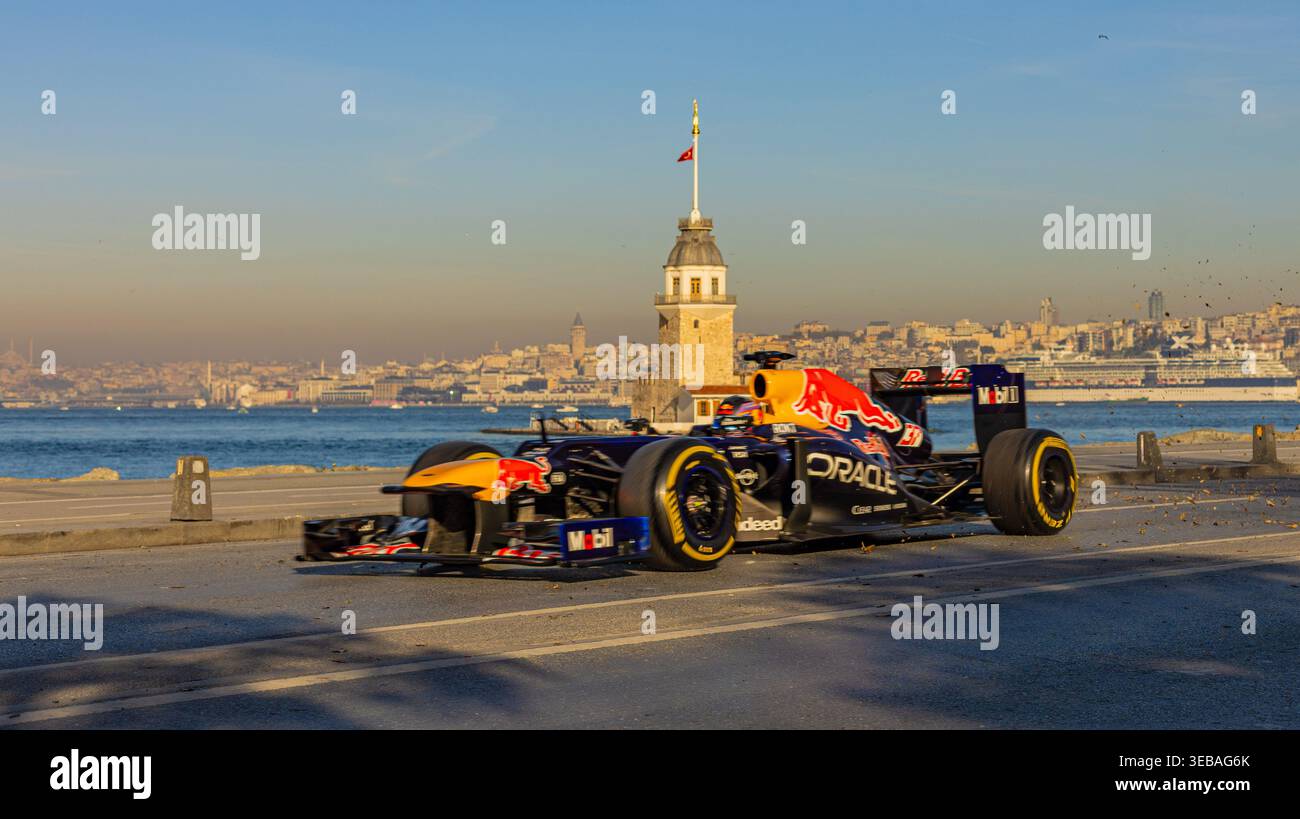Redbull F1 Team Istanbul Streets Banque D'Images