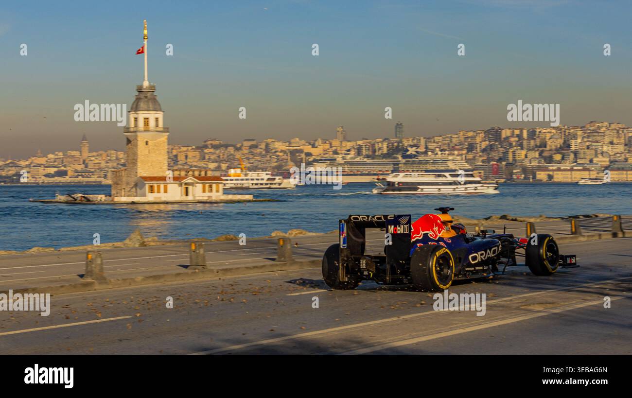 Redbull F1 Team Istanbul Streets Banque D'Images