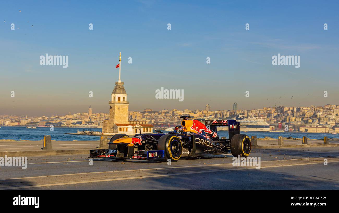 Redbull F1 Team Istanbul Streets Banque D'Images