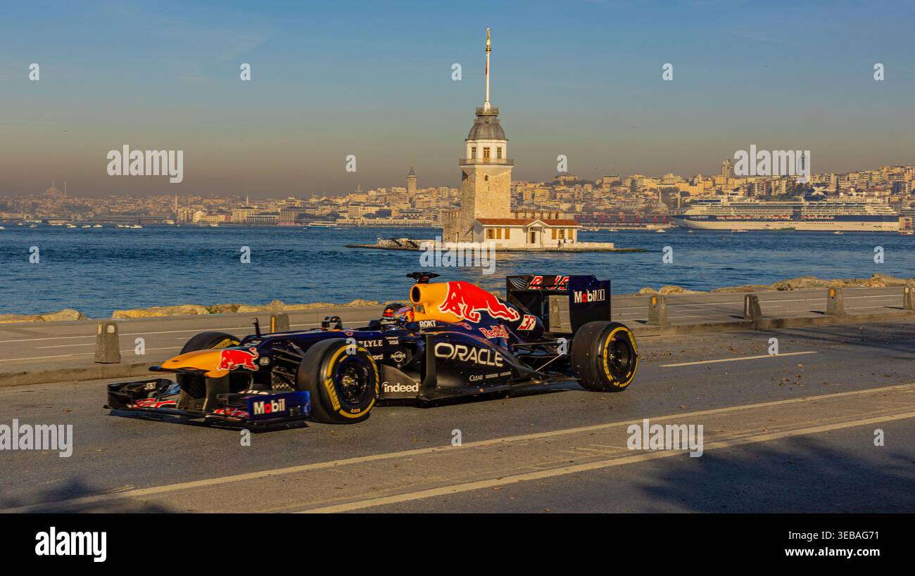 Redbull F1 Team Istanbul Streets Banque D'Images