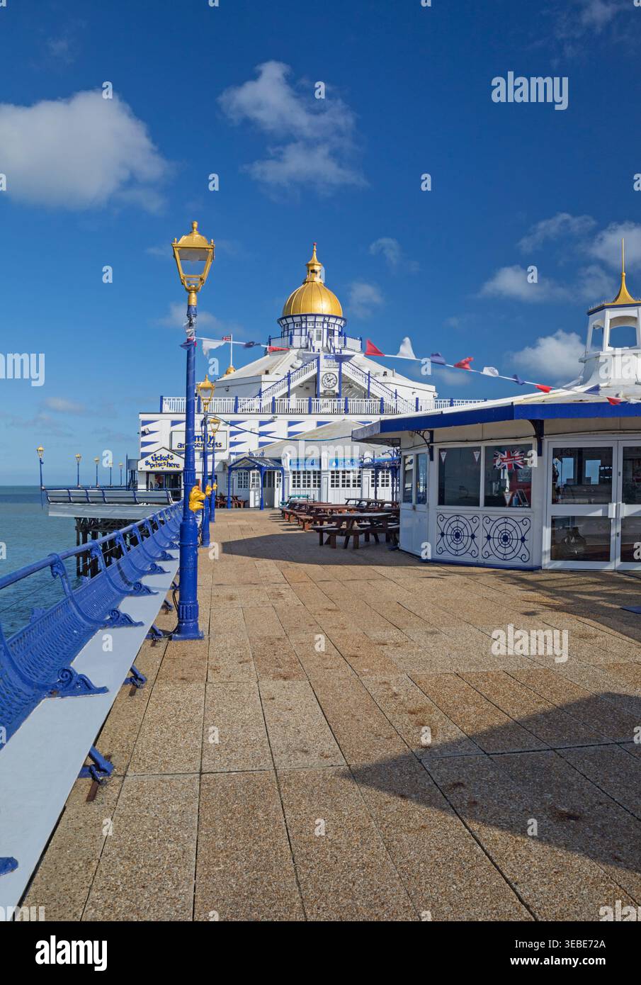 La jetée d''Eastbourne, Eastbourne, East Sussex, England, UK Banque D'Images