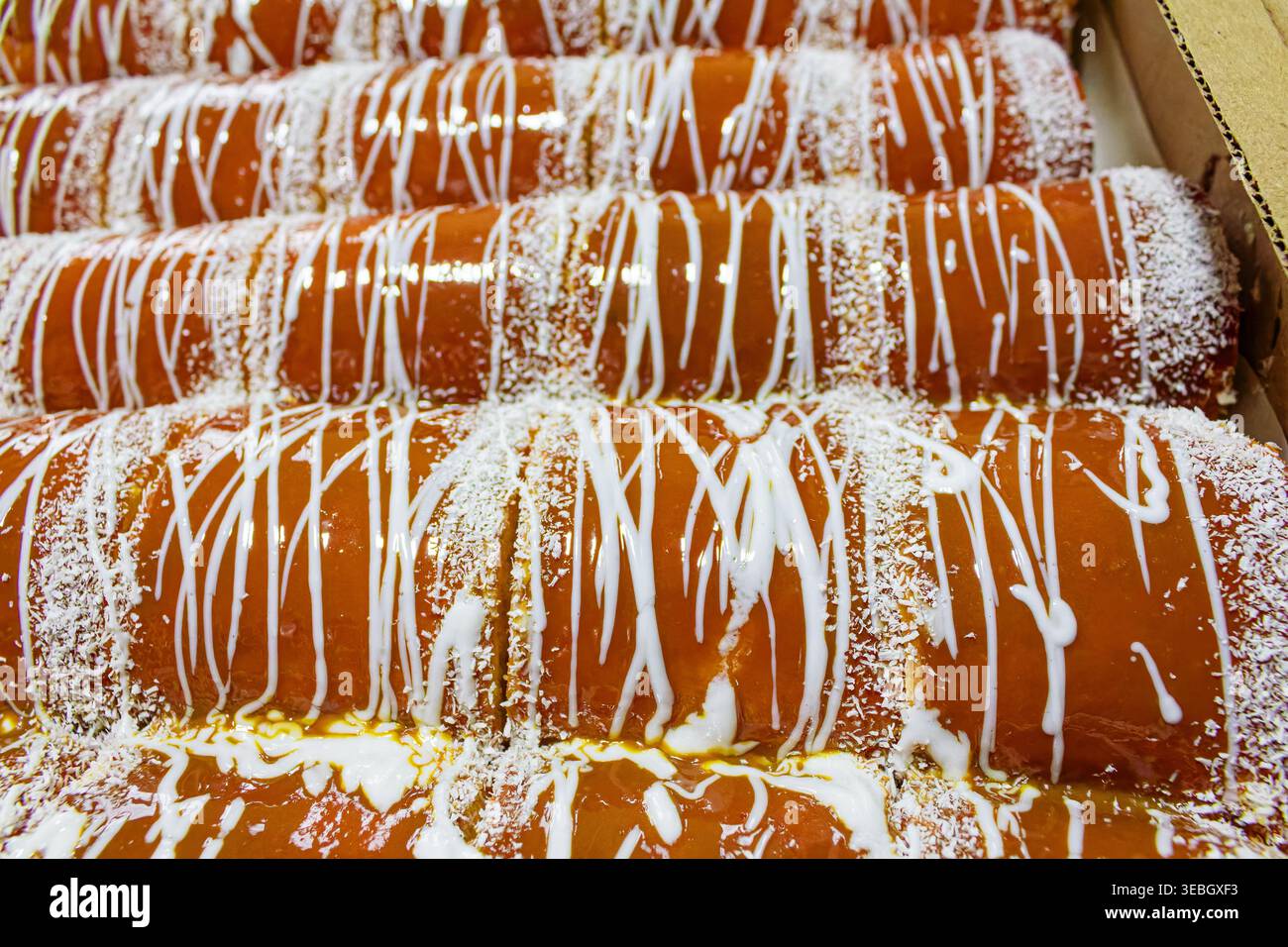 Délicieuse pâtisserie sucrée pour desserts, cafés et projets commerciaux. Parfait pour les menus, la publicité et le contenu, soulignant la qualité du produit et l'application Banque D'Images