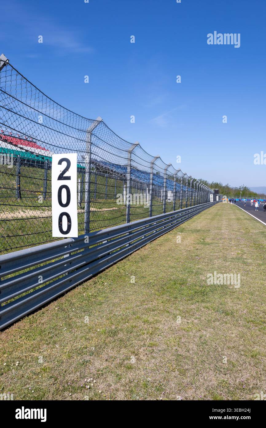 Hungaroring, Hongrie formule 1, ligne de F1. Nouveau circuit hungaroring FIA, sport automobile Banque D'Images