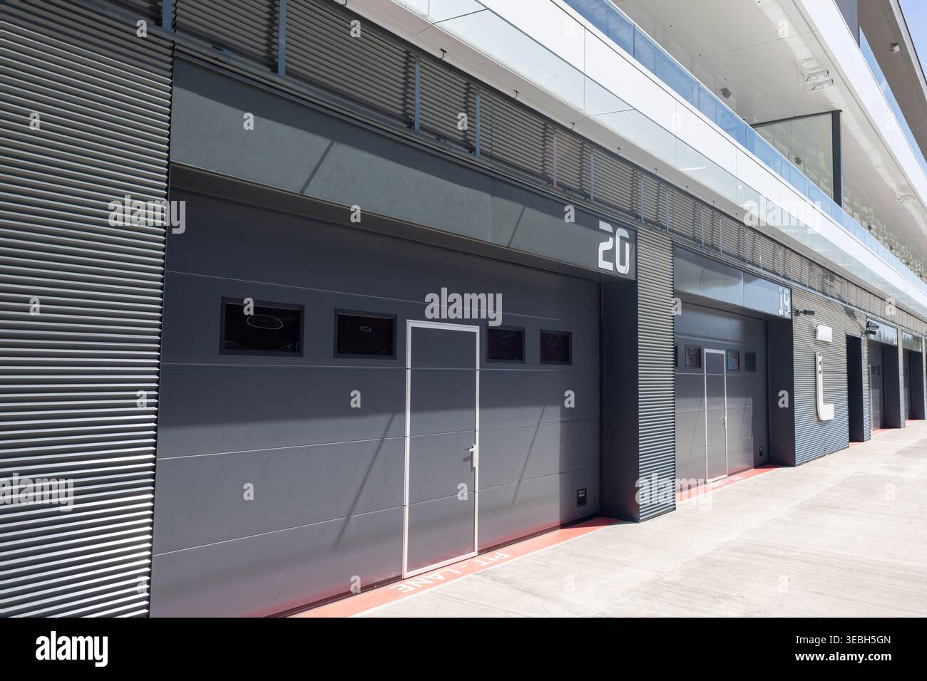 Hungaroring, Hongrie formule 1, ligne de F1. Nouveau circuit hungaroring FIA, sport automobile Banque D'Images