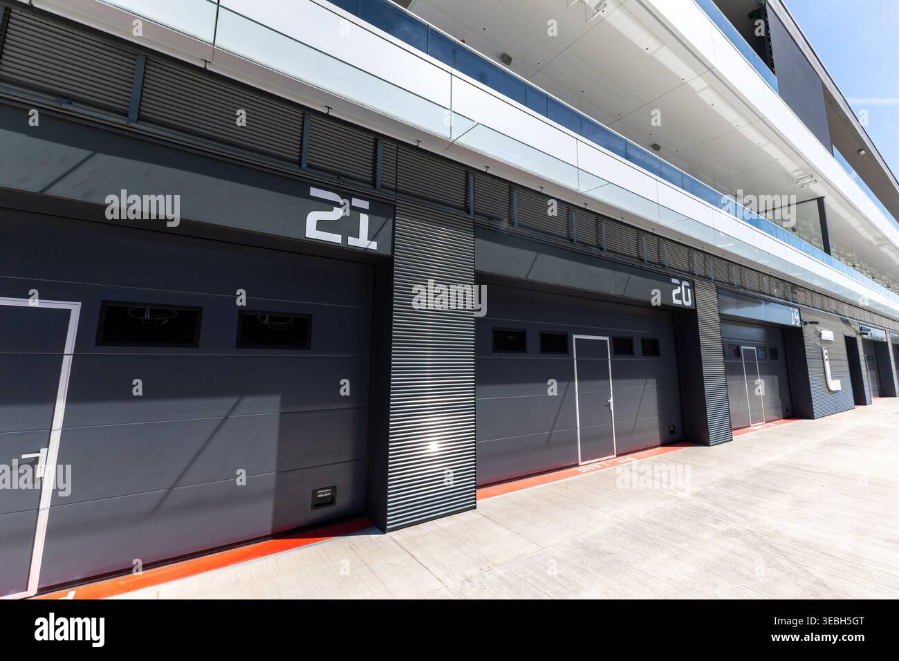 Hungaroring, Hongrie formule 1, ligne de F1. Nouveau circuit hungaroring FIA, sport automobile Banque D'Images