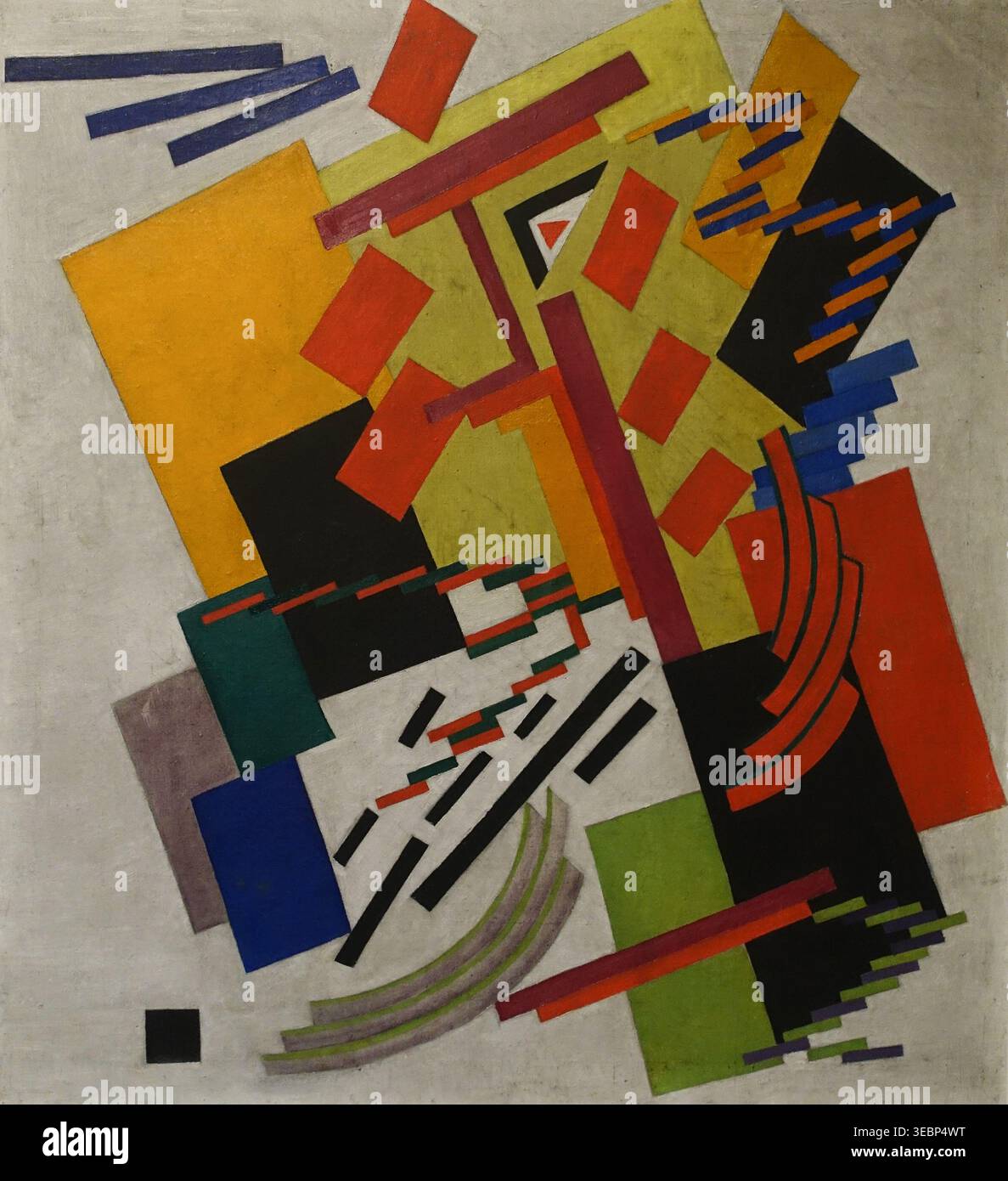 Composition non objective, 1916, Rozanova Olga Vladimirovna (1886-1918), Musée des beaux-arts d'Ekaterinbourg Banque D'Images