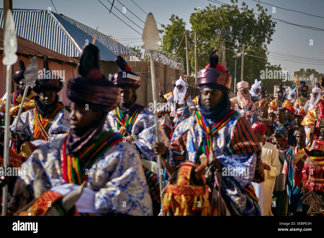 Festival Durbar à Zaria, Nigeria Banque D'Images
