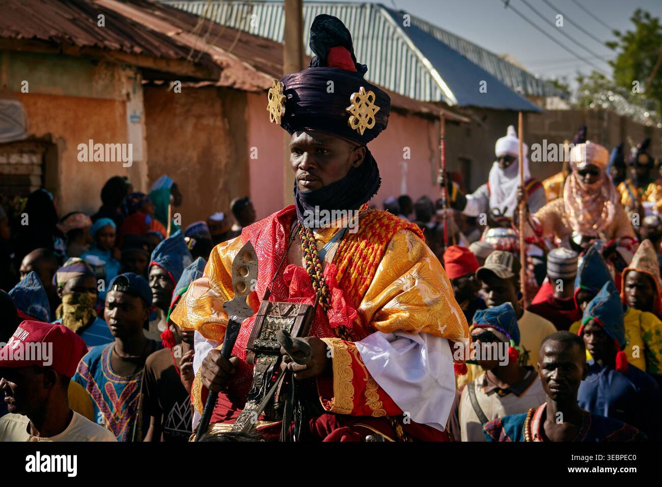 Festival Durbar à Zaria, Nigeria Banque D'Images