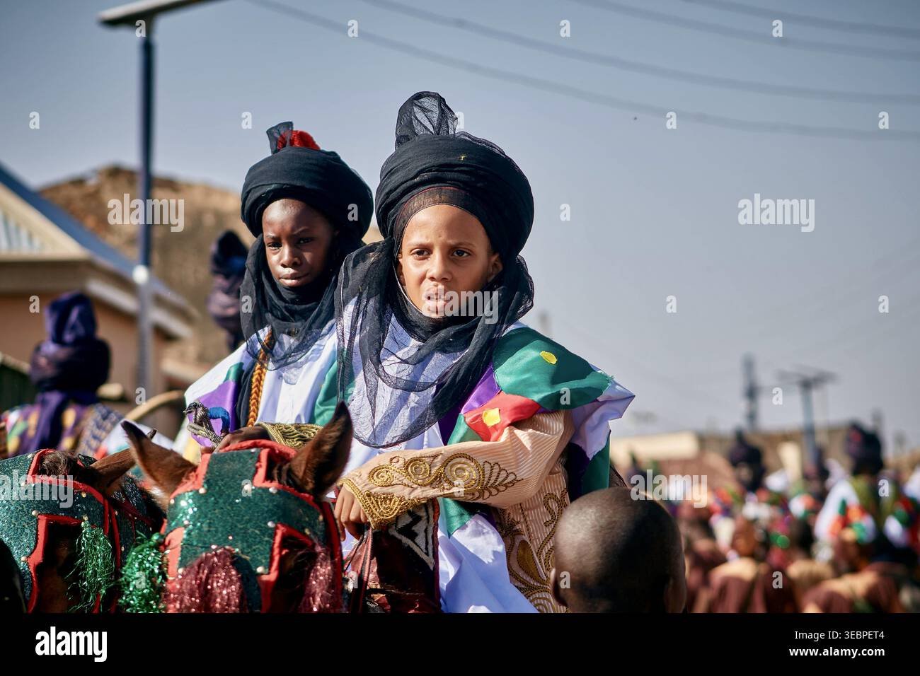 Festival Durbar dans la ville de Zaria, état de Kaduna, Nigeria le 22 mars 2026 Banque D'Images