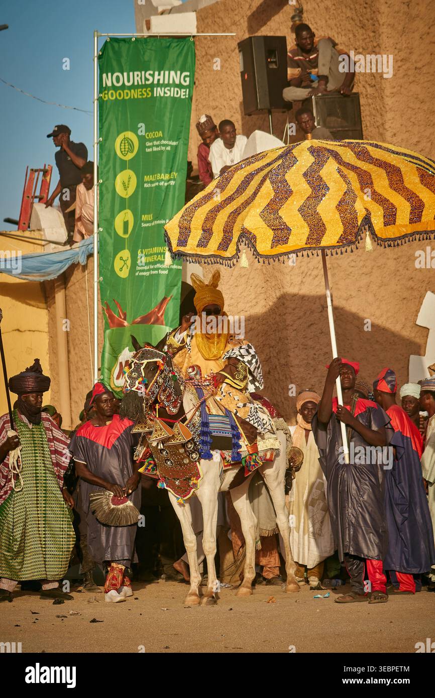 Festival Durbar à Zaria City, État de Kaduna, Nigeria, le 22 mars 2026 Banque D'Images