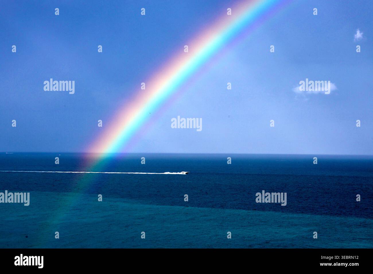 Miami Beach Rainbow Banque D'Images