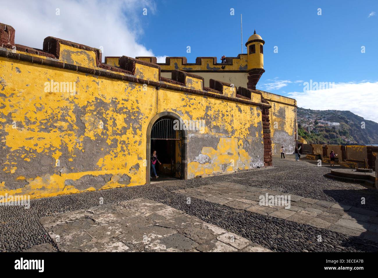 Forteresse de São Tiago sur le front de mer de Funchal, Madiera Banque D'Images