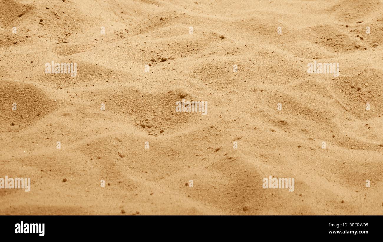 plage de sable ou fond de désert montrant un motif naturel de texture de sable Banque D'Images