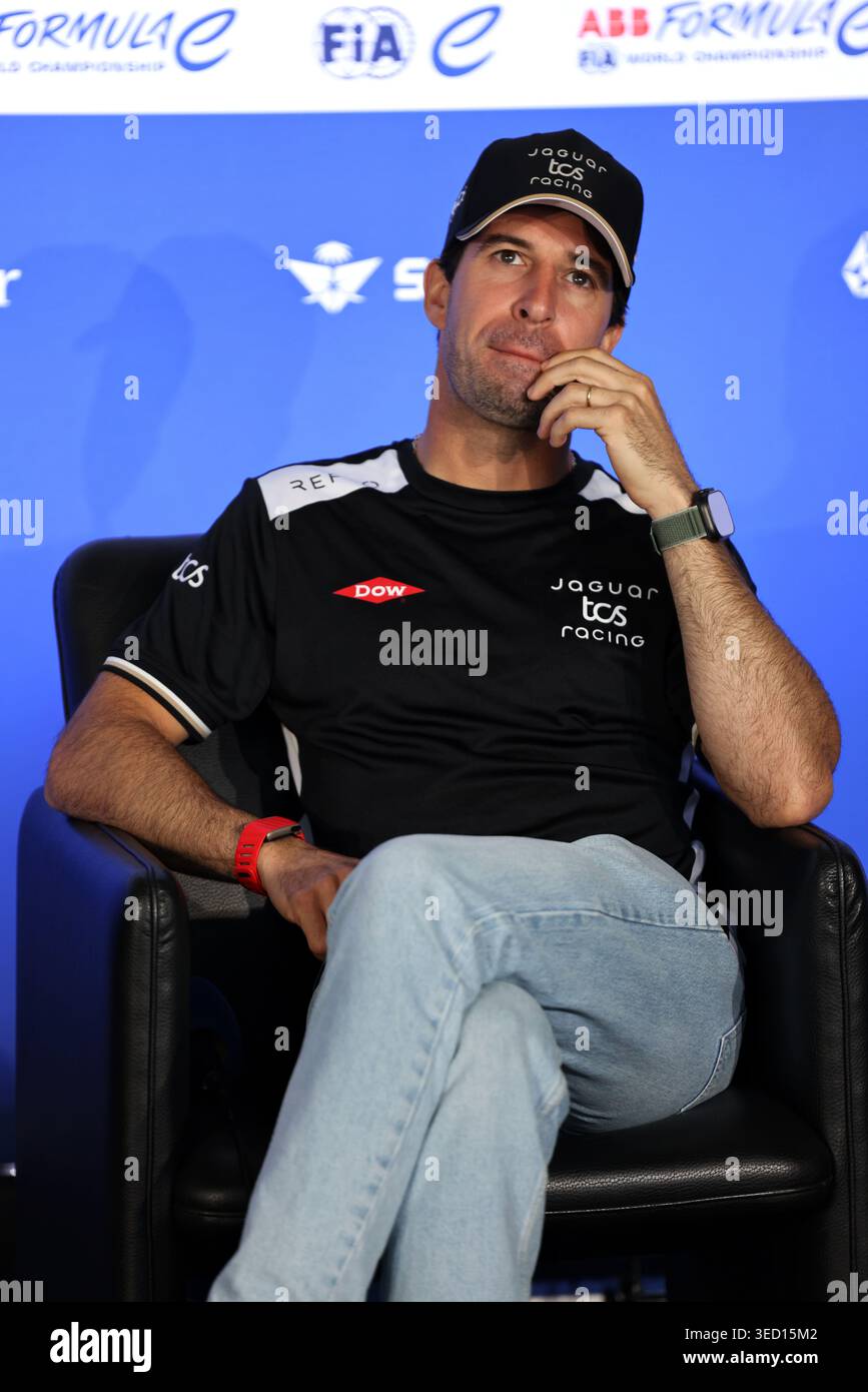 António Félix da Costa, Jaguar TCS Racing - Fahrer Pressekonferenz - ABB Formula E - 2026 HANKOOK BERLIN E-PRIX, Tempelhofer Feld, Berlin, 01.5.26 Banque D'Images