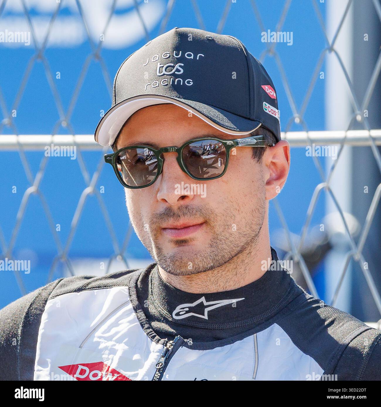 Mitch Evans (NZL, Jaguar TCS Racing) dans la grille de départ, 02.05.2026, Berlin (Allemagne), Motorsport, ABB FIA Formula E World Championship, Berlin E-Prix 2026 Banque D'Images
