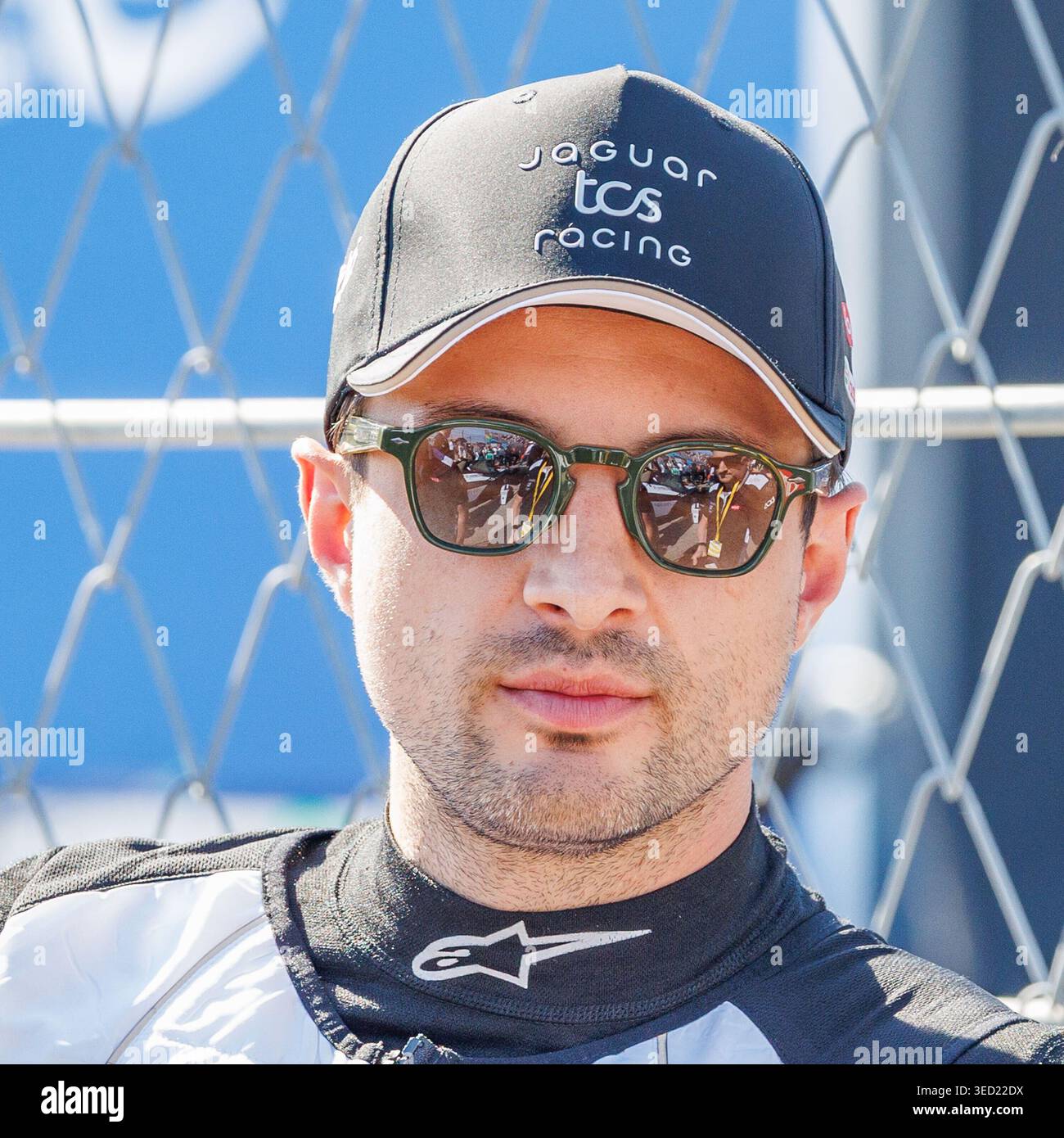 Mitch Evans (NZL, Jaguar TCS Racing) dans la grille de départ, 02.05.2026, Berlin (Allemagne), Motorsport, ABB FIA Formula E World Championship, Berlin E-Prix 2026 Banque D'Images