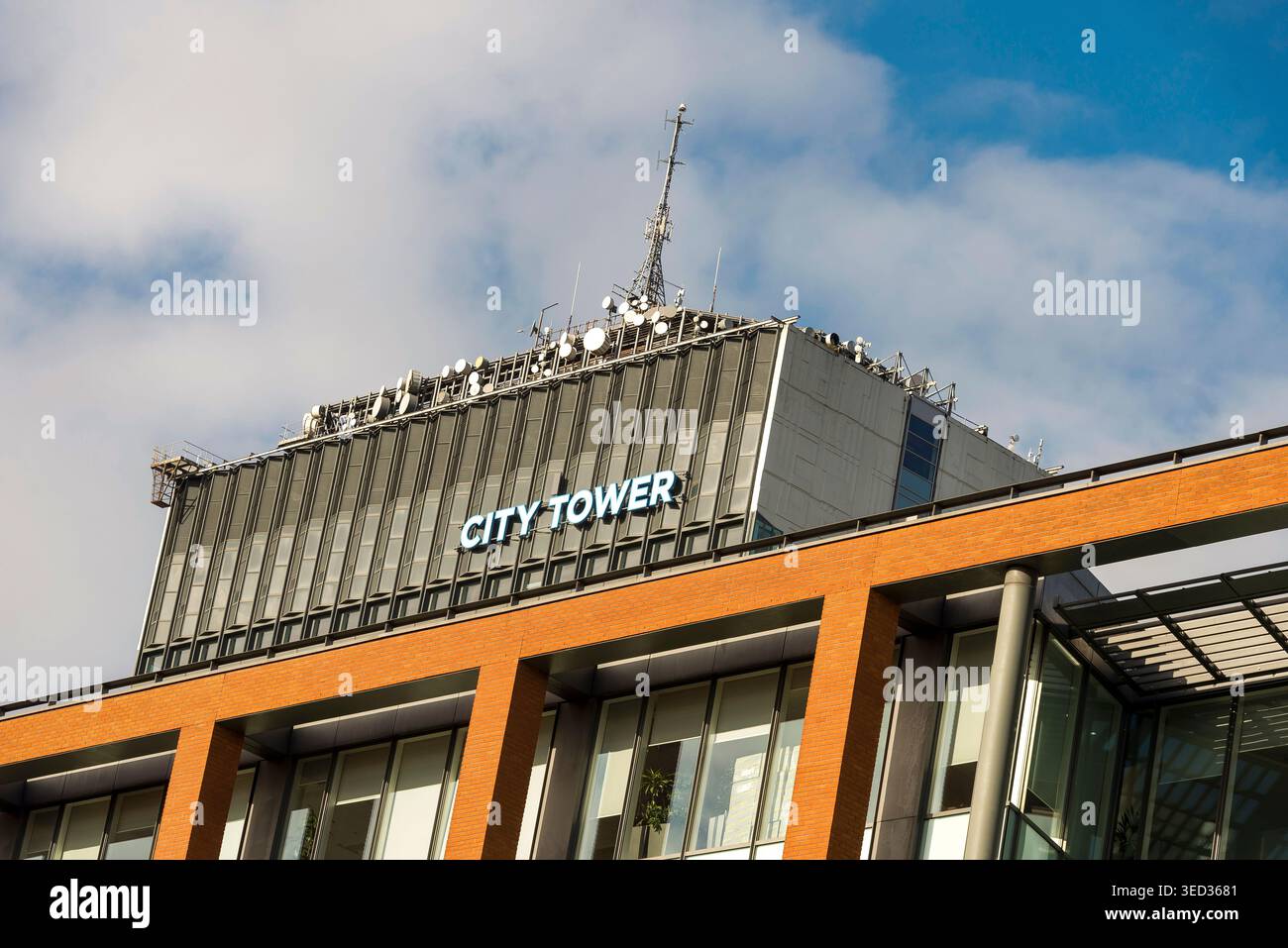 Immeuble de bureaux City Tower dans le centre-ville de Manchester, Greater Manchester, Angleterre, Royaume-Uni Banque D'Images
