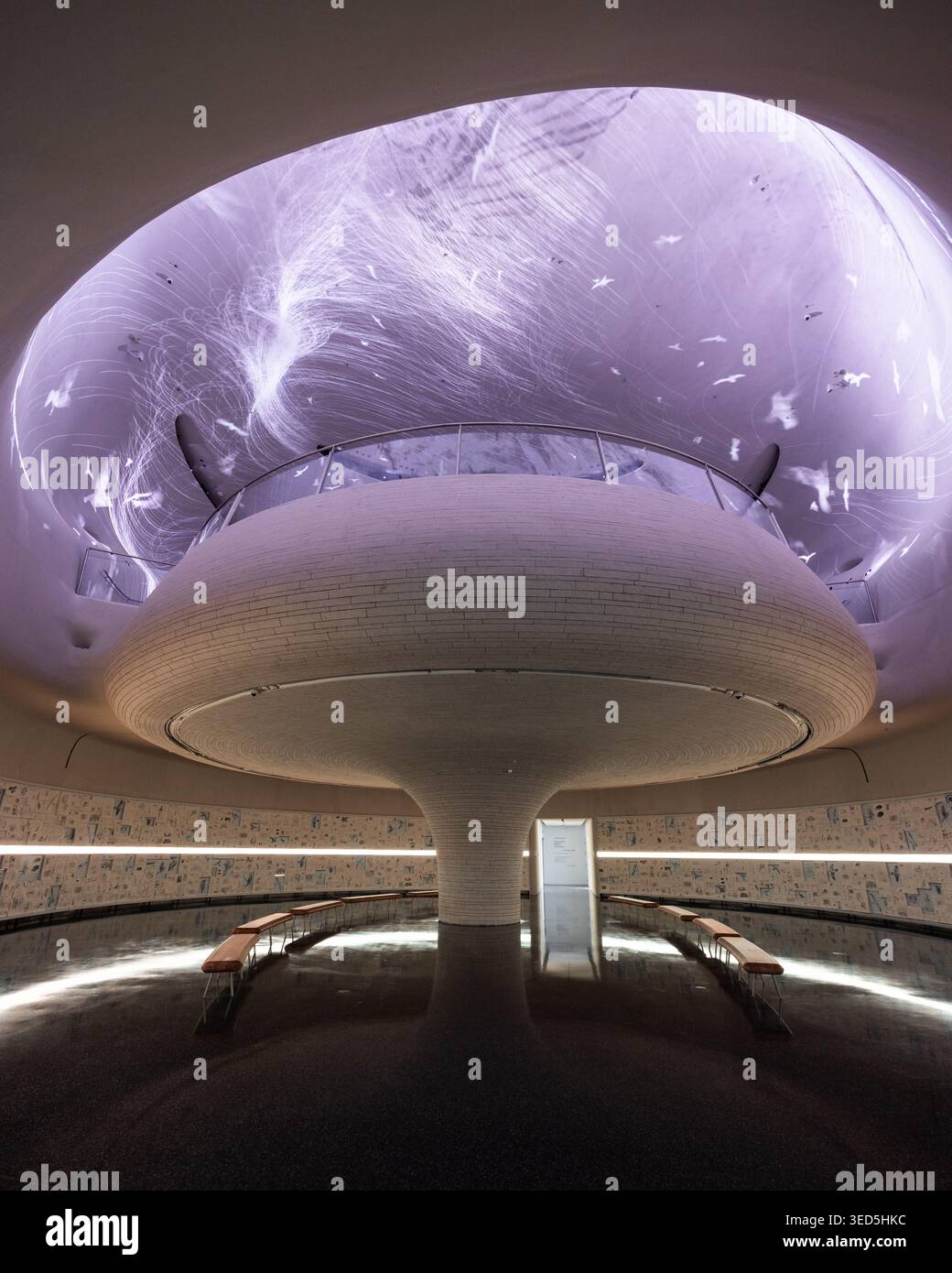 Exposition du musée intérieur de Shenzhen Bay culture Square avec collection de design. Architecture design par MAD Architects. Banque D'Images