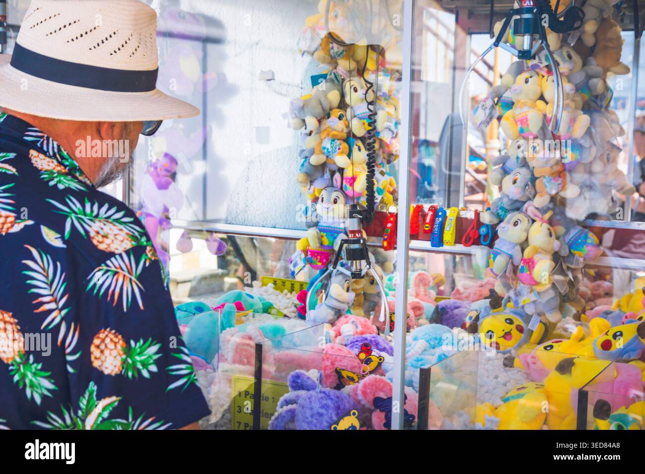 Jeu de foire avec griffes Banque D'Images