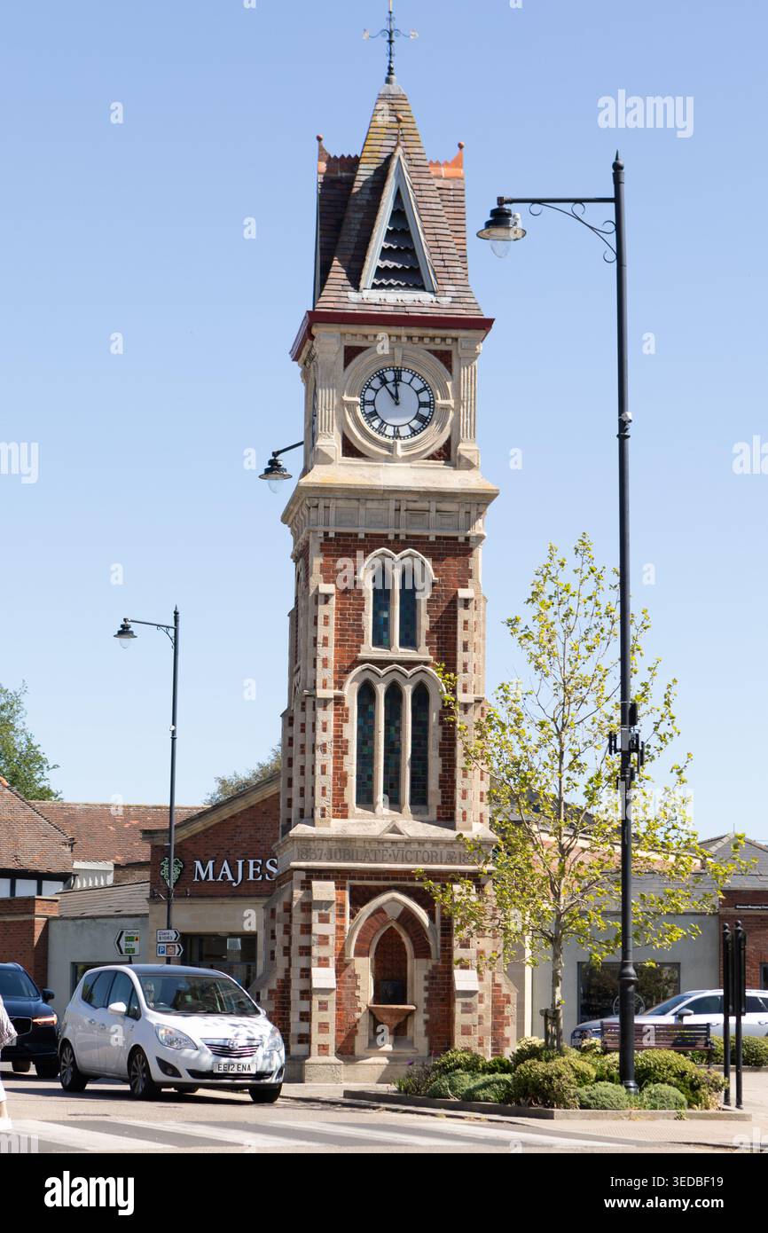 Jubilee Clock Tower, High Street, Newmarket, Suffolk, 2026 Banque D'Images