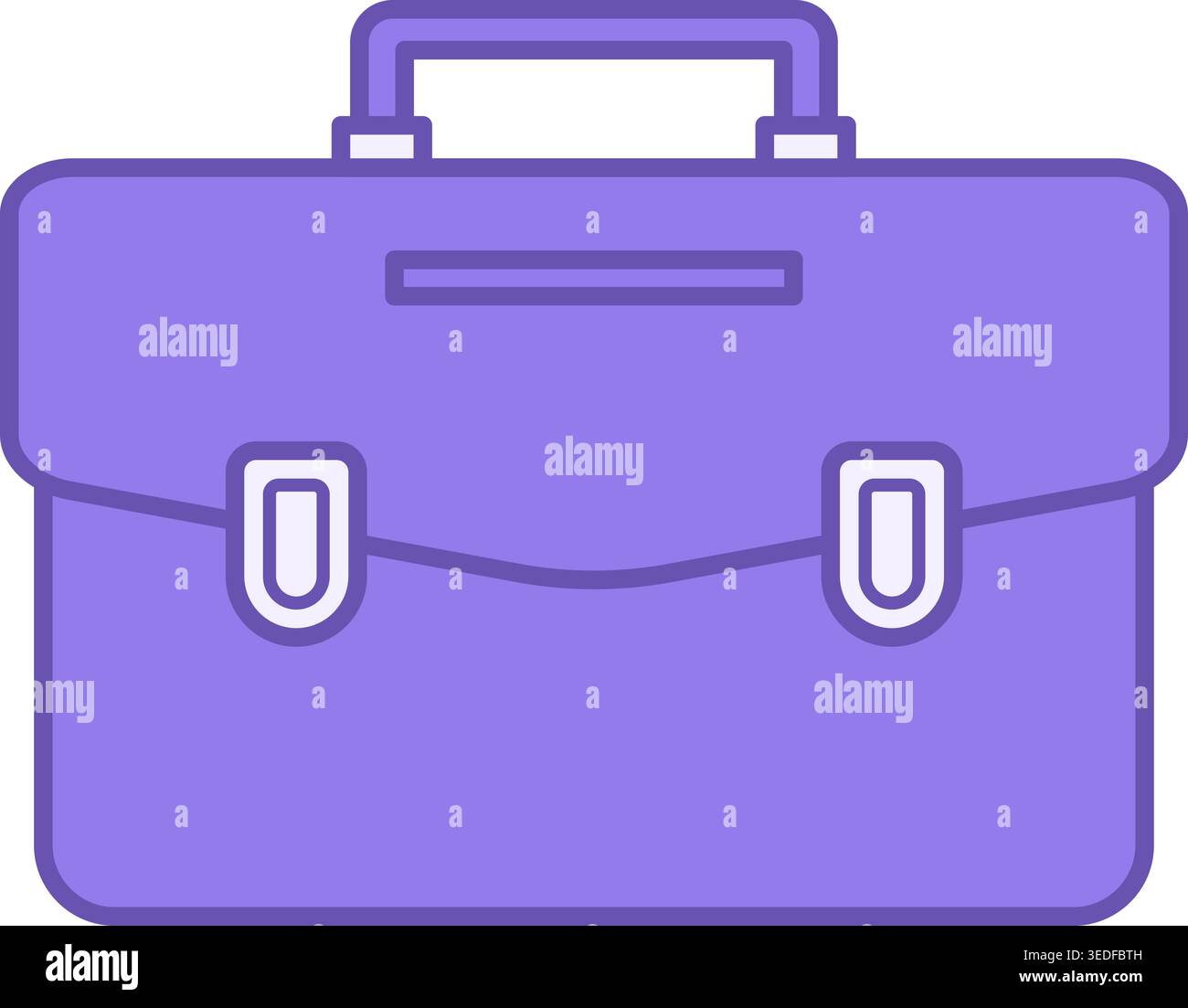 Icône Briefcase coloré. Icône vectorielle. Valise, sac, mallette, porte-documents. Concept de bureau Illustration de Vecteur