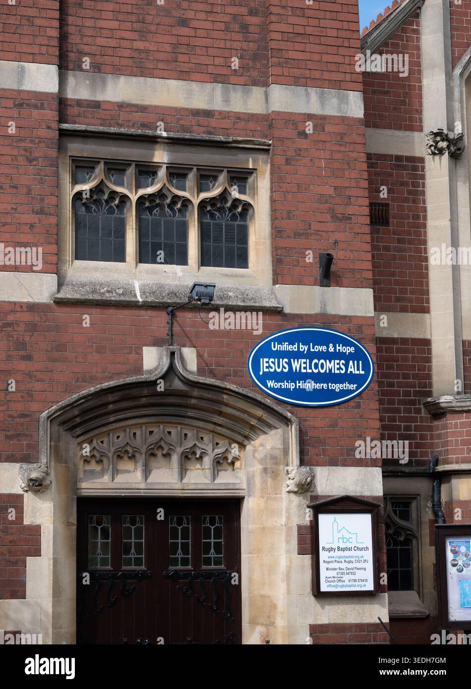 Rugby Baptist Church, Warwickshire, Angleterre, Royaume-Uni Banque D'Images