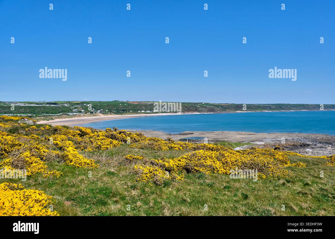 Baie de Port Eynon, Port Eynon, péninsule de Gower, Swansea Banque D'Images