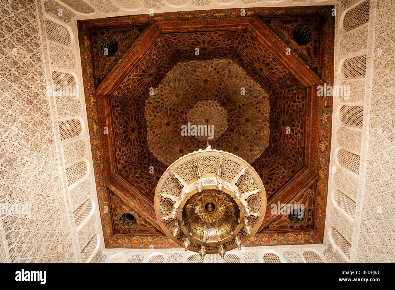 Ben Youssef Madrasa, XIVe siècle, Marrakech, maroc, afrique Banque D'Images