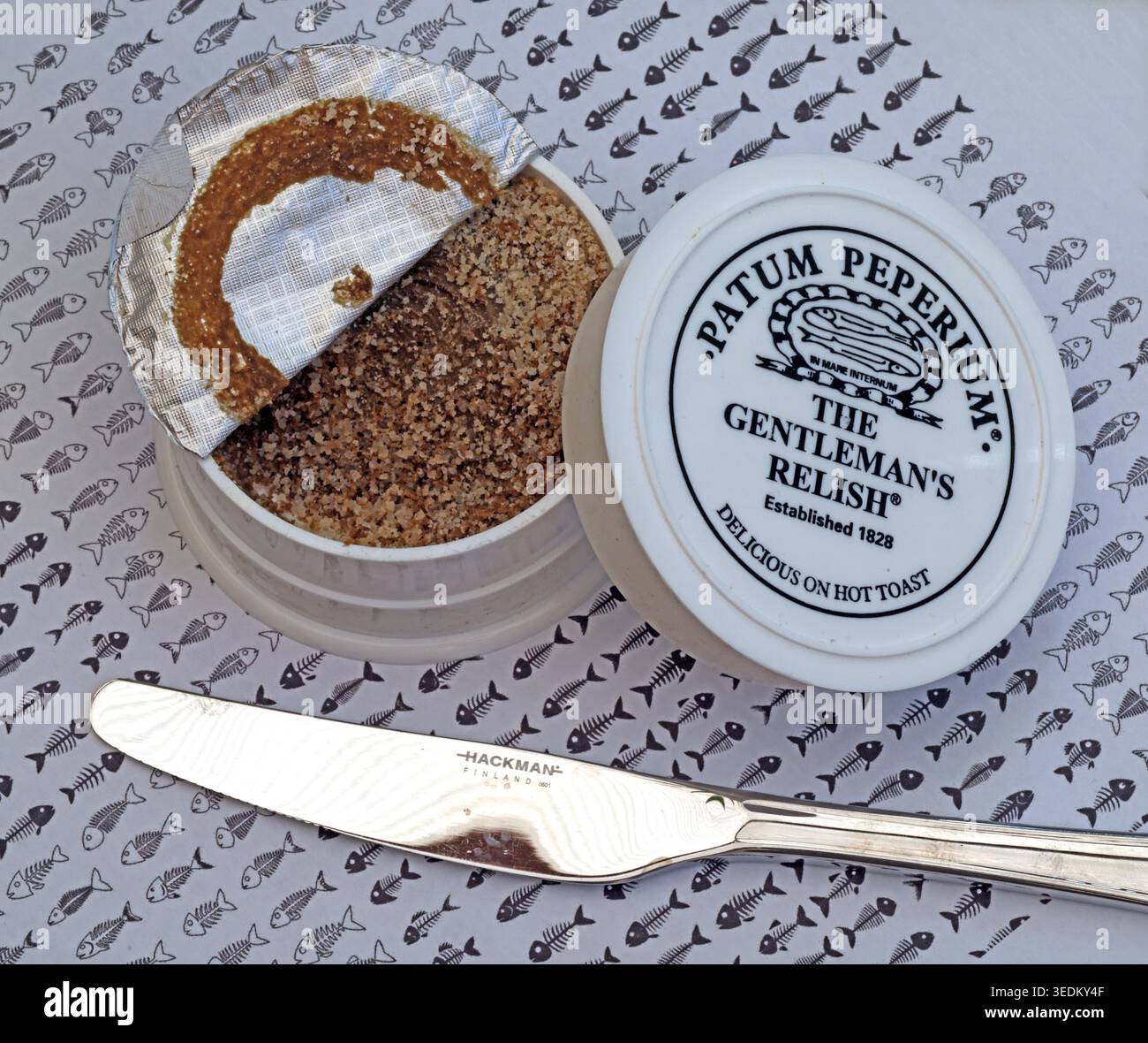 Gentlemans Relish - Patum Peperium, Royaume-Uni. Banque D'Images