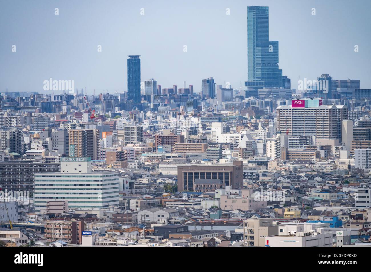 Osaka vue d'en haut Banque D'Images