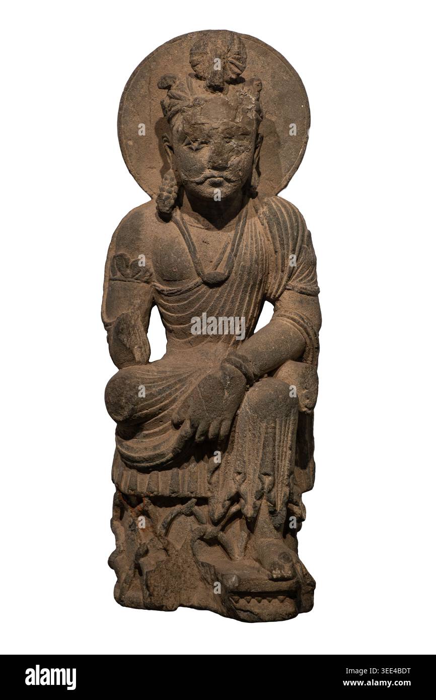 Bodhisattva. Gandhara. IIe-IIIe siècle après JC. Banque D'Images