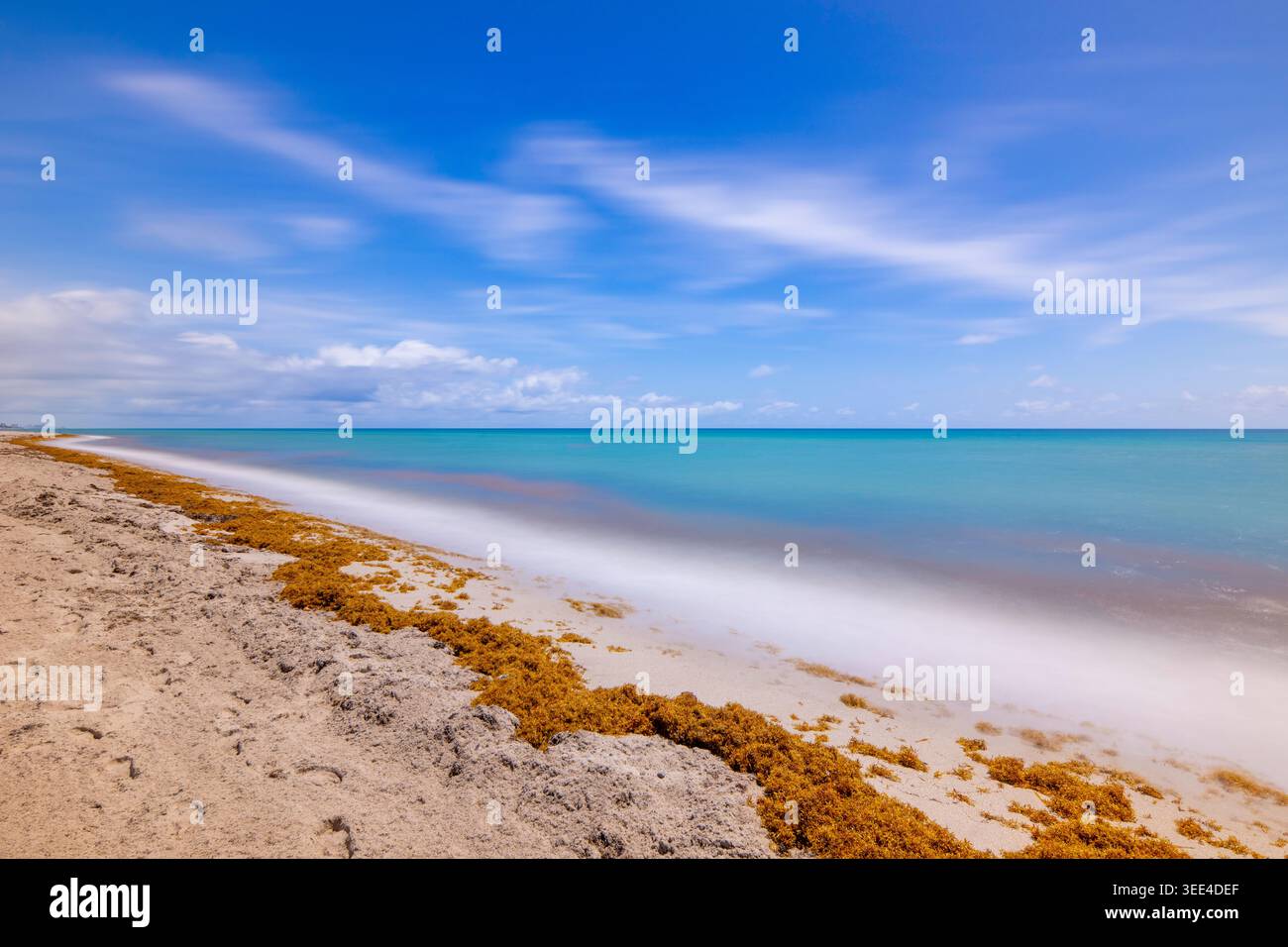 Belle photo longue exposition de la plage Banque D'Images